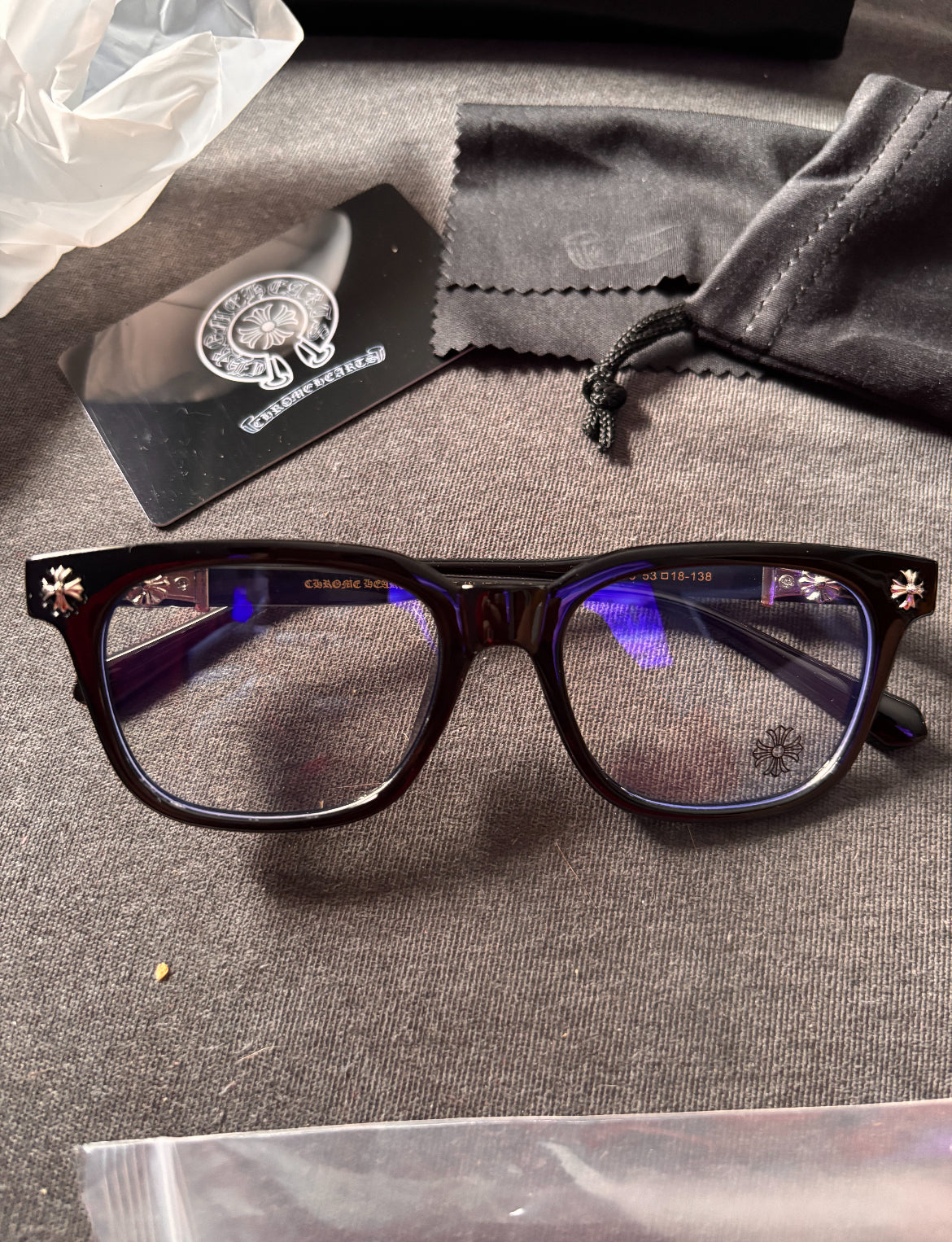 Chrome glasses