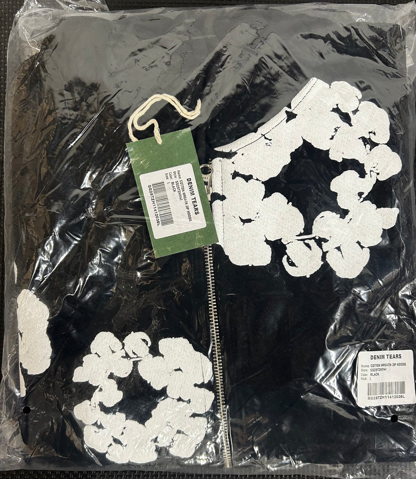Full zip denim tears